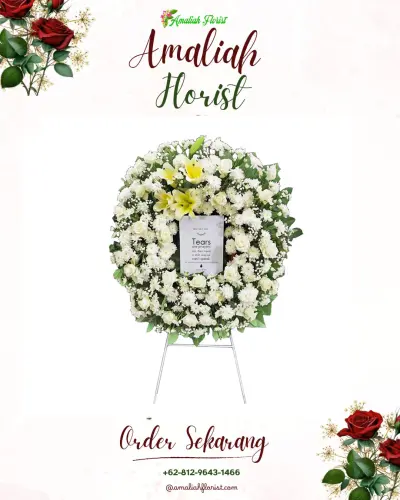 Krans Bunga Duka Cita di Malahayu